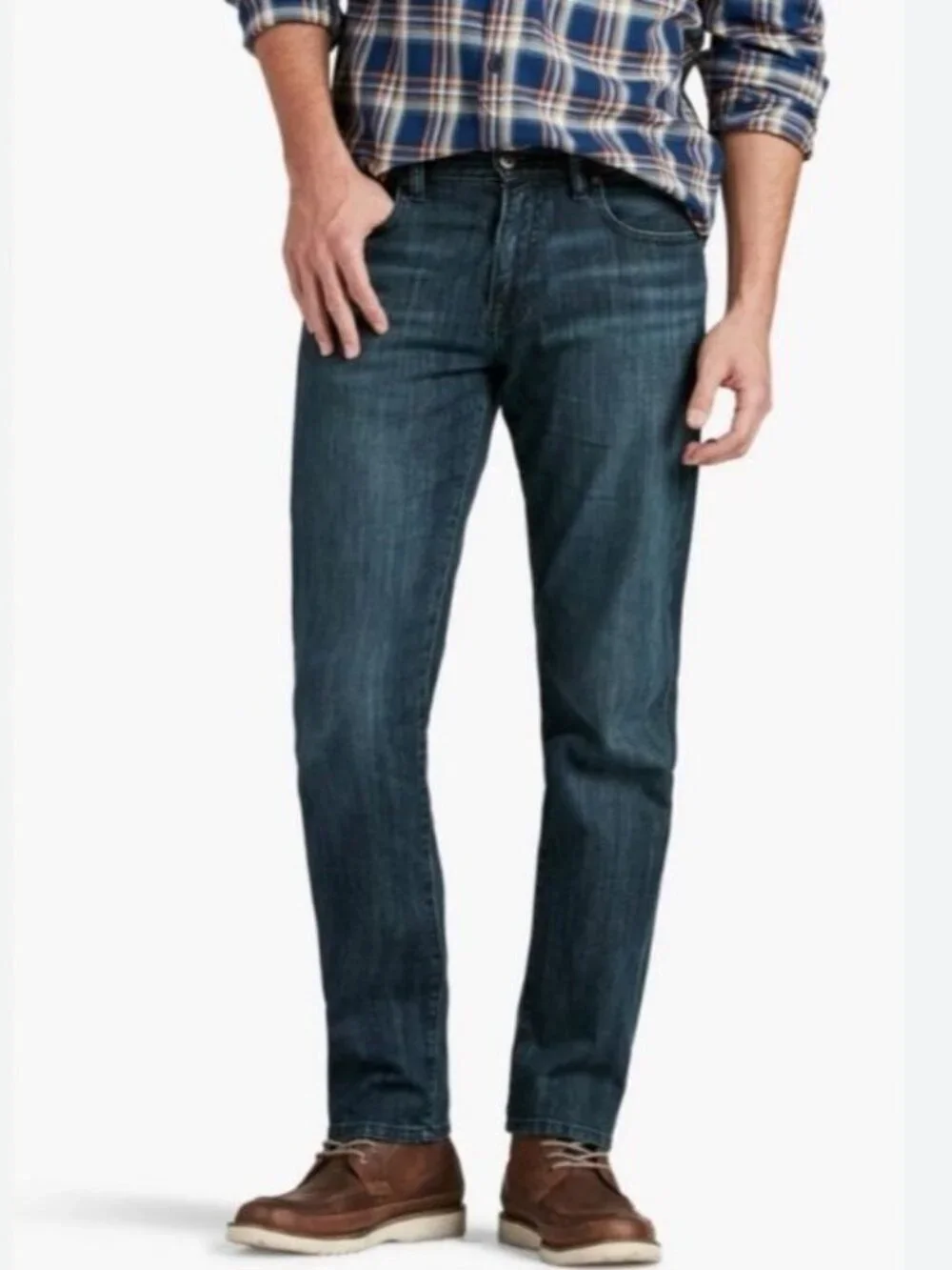 Lucky Brand 221 Straight Jeans Mens Size 32/30 (Actual 32/27) Blue Stretch Denim